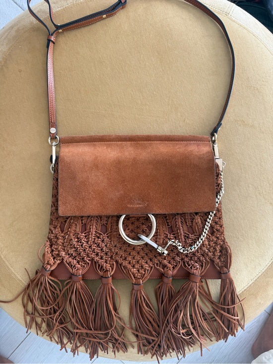 Chloe Handbags - Chloe Medium Braiding & Tassels Faye Shoulder Bag
